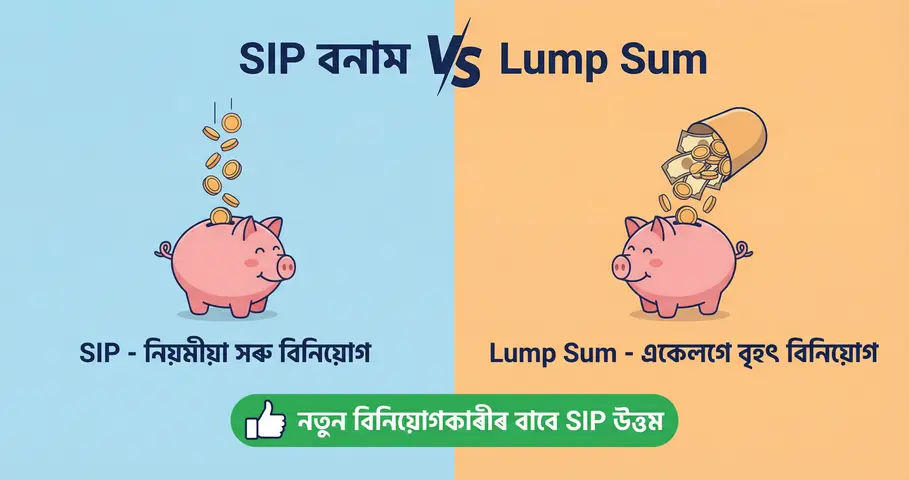 SIP আৰু Lump Sum ৰ মাজত পাৰ্থক্য