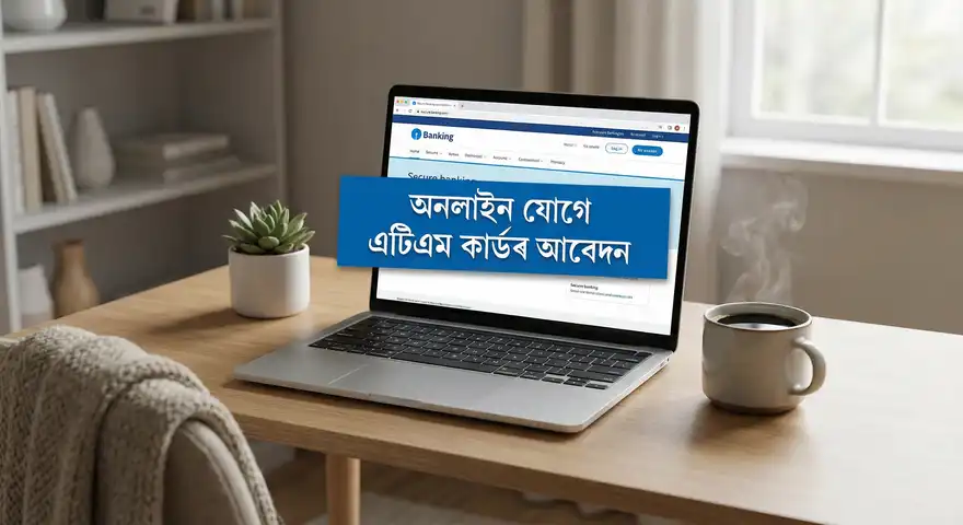 এটিএম কাৰ্ডৰ বাবে অনলাইন পদ্ধতিৰে আবেদন
